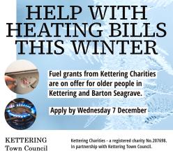 Help with heating bills this winter poster