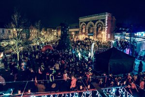 Thousands celebrate switch on